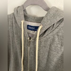 Full Zip Hoodie L/XL, Blend Brand Hooded Sweatshirt, Gray